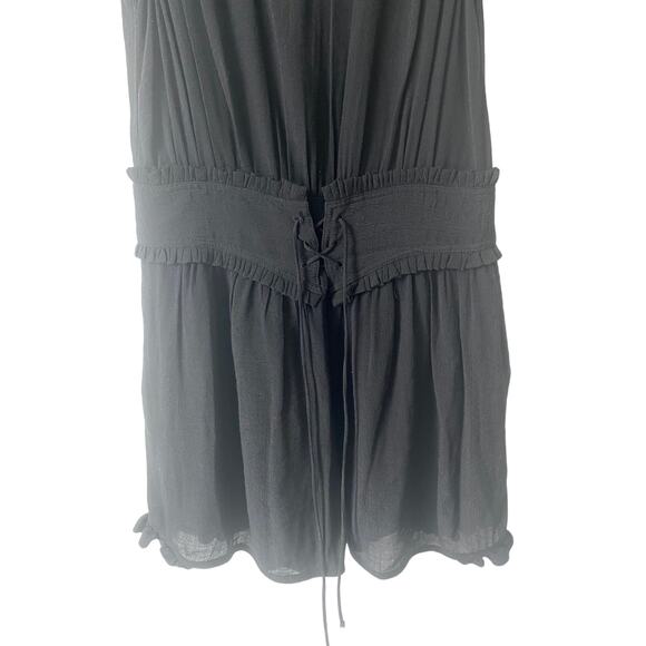 SANDRO BLACK CORSET ROMPER PLAYSUIT SIZE 2 - Picture 3 of 7